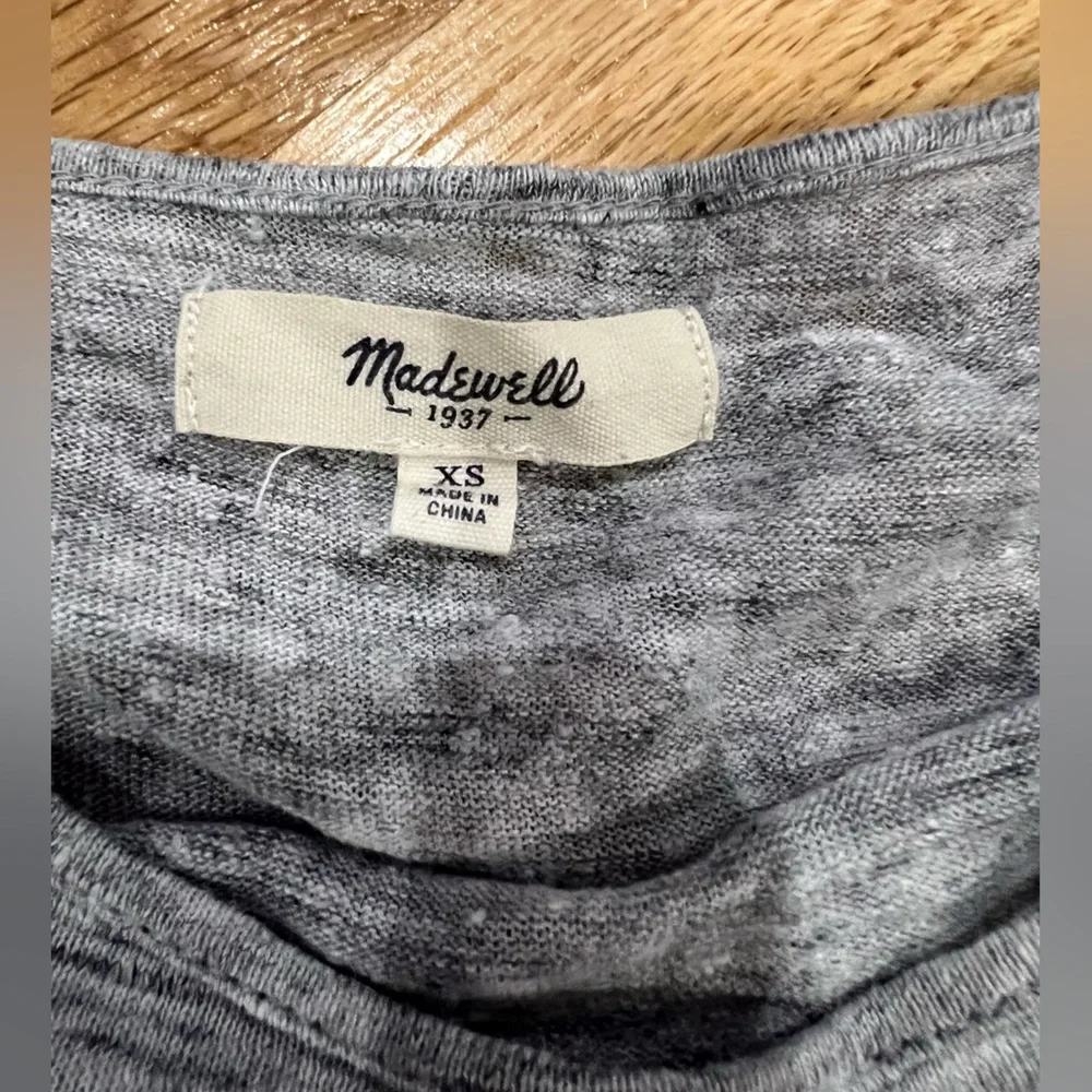 Madewell grey long sleeve top - Picture 2 of 2
